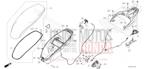 SEAT/LUGGAGE BOX SH125ADP de 2023